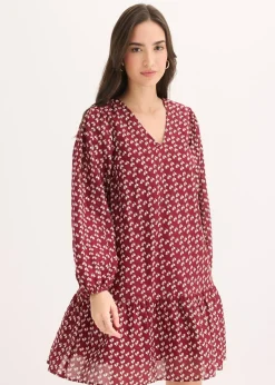 Robe courte effet froissé