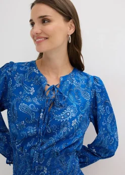 Robe courte en crêpe texturé