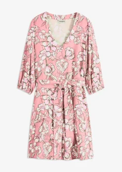 Robe courte en douce viscose mélangée