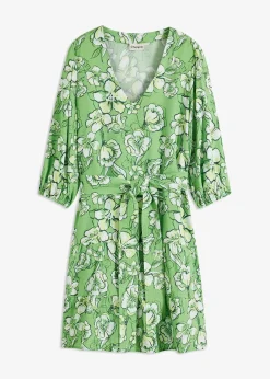 Robe courte en douce viscose mélangée