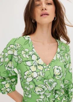 Robe courte en douce viscose mélangée