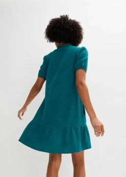 Robe courte en gaze de coton