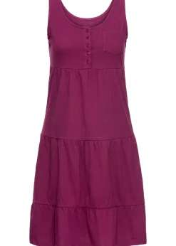 Robe courte en jersey coton