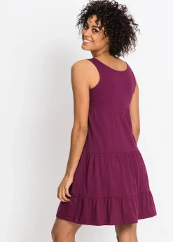 Robe courte en jersey coton