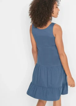 Robe courte en jersey coton