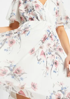 Robe courte en mesh