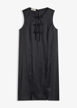 Robe courte en satin brillant