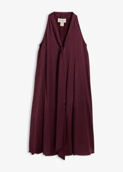 Robe courte en satin de viscose mélangée