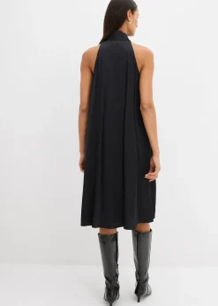 Robe courte en satin de viscose mélangée