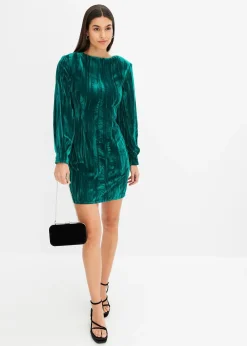 Robe courte en velours