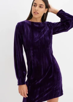 Robe courte en velours