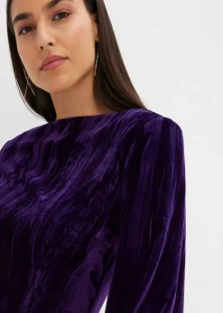 Robe courte en velours