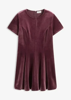 Robe courte en velours doux