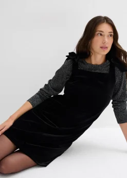 Robe courte en velours doux