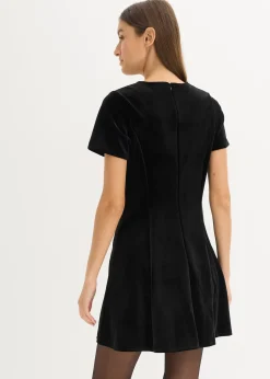 Robe courte en velours doux