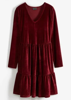 Robe courte en velours extensible