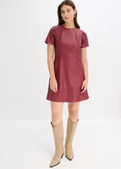 Robe courte enduite