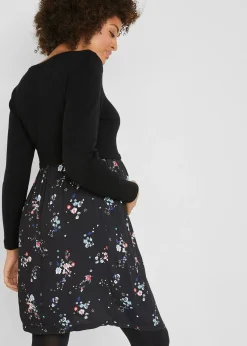 Robe de grossesse en maille et viscose