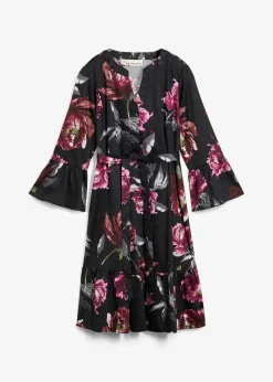 Robe de grossesse et d’allaitement en satin de coton