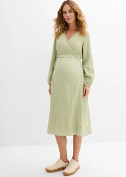 Robe de grossesse et d’allaitement en gaze de coton