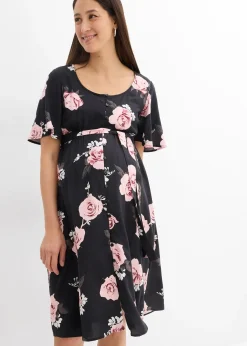 Robe de grossesse et d’allaitement en viscose tissée
