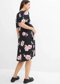 Robe de grossesse et d’allaitement en viscose tissée