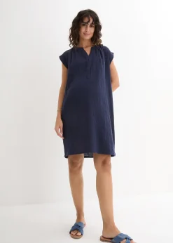 Robe de grossesse/d’allaitement en gaze de coton