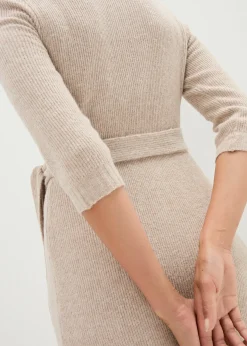 Robe de grossesse/d’allaitement en maille ultra douce à manches 3/4