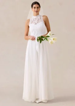 Robe de mariée en tulle et dentelle