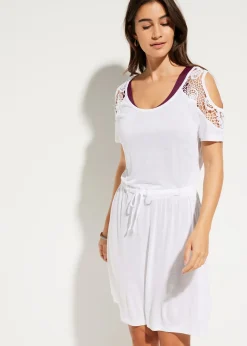 Robe de plage transparente en viscose
