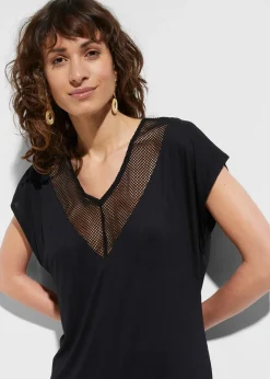 Robe de plage transparente en viscose