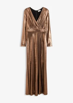Robe de soirée en jersey fin et brillant
