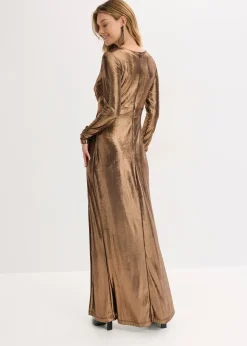 Robe de soirée en jersey fin et brillant