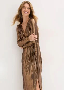 Robe de soirée en jersey fin et brillant