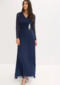 Robe de soirée en tulle délicat avec des strass