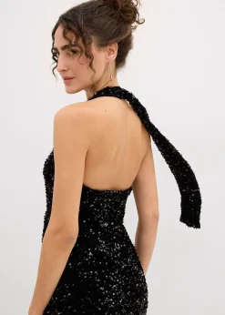 Robe dos nu à sequins