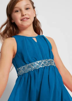 Robe en crêpe à sequins