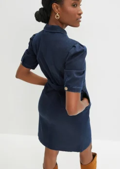 Robe en jean avec fermeture zippée