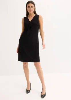Robe en jersey à col lavallière