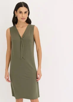 Robe en jersey à col lavallière