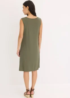 Robe en jersey à col lavallière