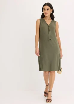 Robe en jersey à col lavallière