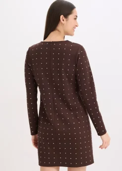 Robe en jersey à strass