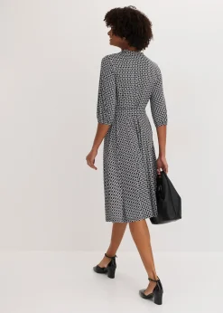 Robe en jersey avec ceinture à nouer (ens. 2 pces)
