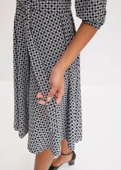 Robe en jersey avec ceinture à nouer (ens. 2 pces)