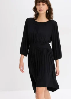 Robe en jersey avec fronces