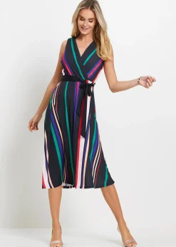 Robe en jersey avec lien à nouer