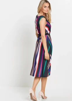 Robe en jersey avec lien à nouer