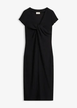 Robe en jersey de crêpe texturé