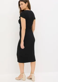 Robe en jersey de crêpe texturé